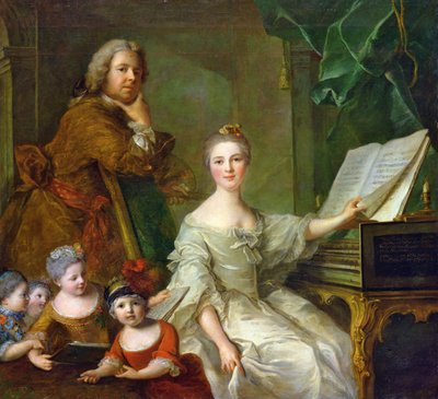 The Artist and his Family by Jean Marc Nattier